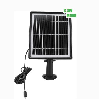 China High-transmittance and low reflection outdoor solar panels 3.3W 5.5V module for camera battery yard light CA374-SL for sale