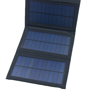 China 25W Portable Foldable Portable Solar Panel 5V USB Power Solar Battery Waterproof Charger For iPhone Mobile Phone Camping for sale