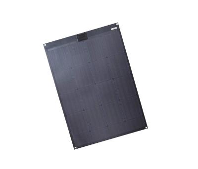 China New Commercial Black 100W 12V ETFE Ultra Light Flexible PERC Monocrystalline Solar Cell Solar Panel RV Camper Boat CA261-SL for sale