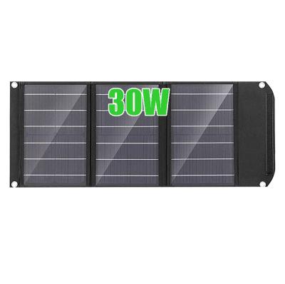 China New 30W Portable Foldable Portable Solar Panel Battery Charger Power Station Generator QC3.0 USB Port CA320-SL for sale