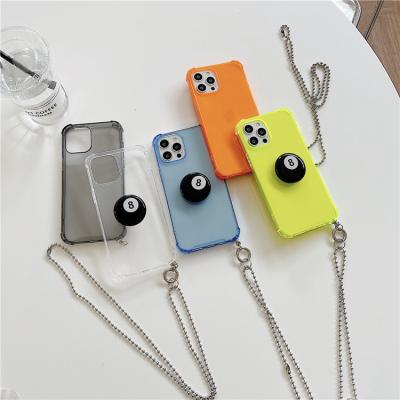 China Anti-drop Collar Phone Cover For iPhone Xr/Xs/Xs Max/11/11 PRO/11 12 PRO Max Handy TPU Phone Case With Bracket for sale