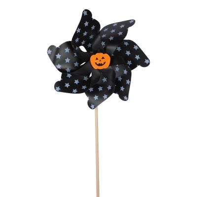 China PP+Wood Poles Stores Hot Sales Halloween Windmills Feature Small Suns for sale