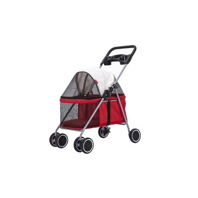 China Viable factory direct portable folding pet trolley pet stroller made in China for sale