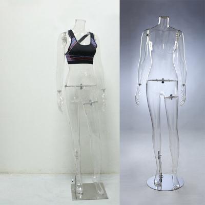 China Other New Fashion Factory Price Window Display Full Body Standing Female Clear Mannequin for sale