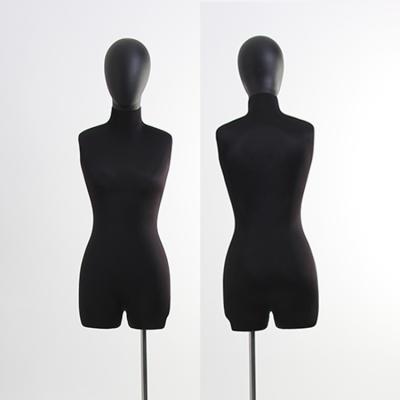 China Other Fashion Clothing Store Adjustable Tailor Mannequin Female Torso Half Body Dummy Mannequin for sale