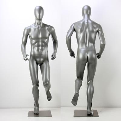 China Wholesale Other Gray Fiberglass Sports Mannequin Male Full Body Mannequin for sale