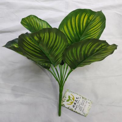 China Plastic wire cloth new leaves, green plants, potted plants, creative indoor decorations flowers, an artificial plant released by for sale