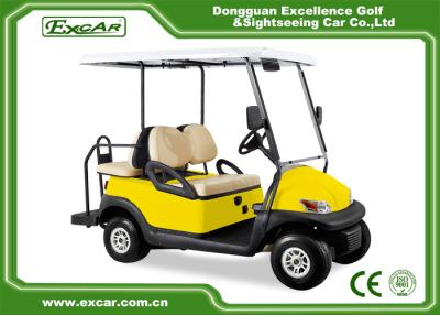 China EXCAR amarelam 48V o motor aprovado CHAFTA eletrônico dos carrinhos de golfe 3.7KW CAD à venda