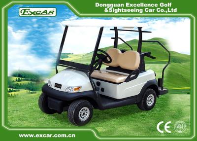 중국 Excar Caddie 판을 가진 소형 2 사람 초침 골프 차 48V 트로이 건전지 판매용