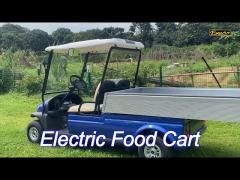 black color lifted beverage food golf cart 48v 2 passenger hotel buggy car