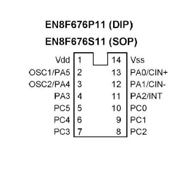 China New original CCTV IC chips EN8F676S11 EN8F676P11 instead of PIC16F676 EN8F676S11 EN8F676P11 for sale