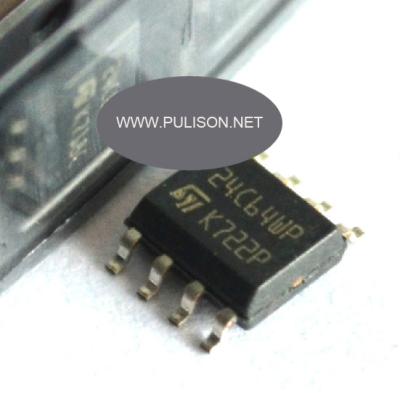 China Pulison IC ST24C64 24C64WP M24C64WMN6TP SOP8 ST24C64 Chips for sale