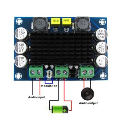 China Mono Channel Digital Power Panel TPA3116D2 DC 12-26V 100W TPA3116DA Audio Amplifier XH-M542 XH-M542 for sale