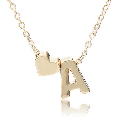 China Custom Fashion 925 CZ Letter Charm Silver Alphabet Pendant Necklaces Jewelry for sale