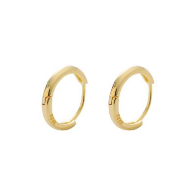 China Fashion Jewelry Factory Wholesale 18k Lead Free Nickel Free Gold Plated Huggie Hoop Earrings for sale