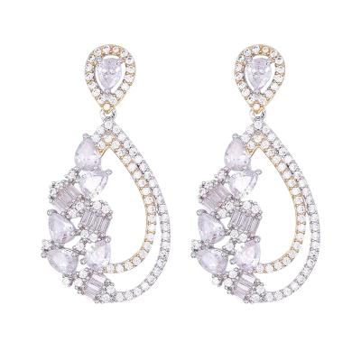 China 2020 New Designs Fashionable Jewelry Earrings Love Zircon Drop Earrings for sale