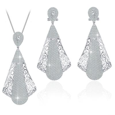 China Fashion Design Jewelry Copper Custom 925 Sterling Silver Jewelry Set For Wholesale for sale