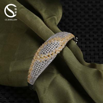 China Latest Design BG17333 Fashion Trendy Jewelry Bangle Ethiopian Gold Jewelry Bangle Size for sale