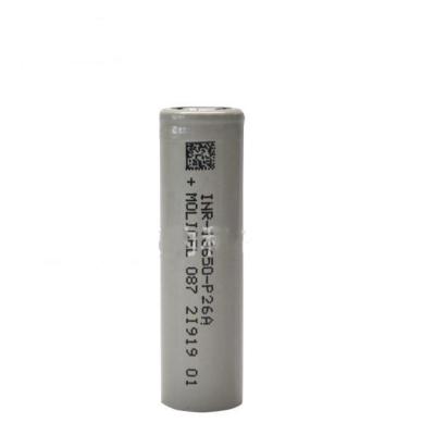 China Low Temperature P26A 18650 3.6V 2600mAh Electric Bicycles/Scooters MoLicel 18650 2600mah 3.6V Rechargeable Lithium Ion Battery for sale