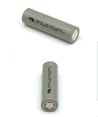 China Consumer Electronics 18650 Rechargeable Batteries 3.7V 2500mAh Roofer 18650 Li-ion Battery for sale