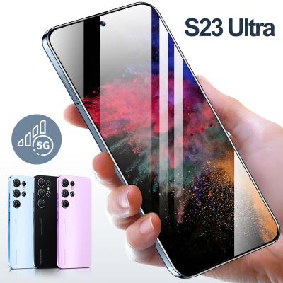 China Dual SIM Card S23 Ultra 7.3inch HD Smartphone 12 Screen 16gb+1tb Smartphone 6800mAh Battery Android for sale