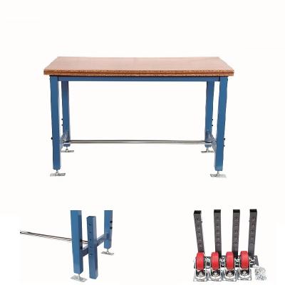 China Industrial Metal Shop Stand Hot Selling Height Adjustable Workbench for sale