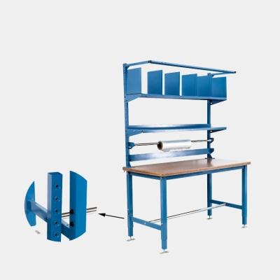 China Industrial Rack Height Adjustable Heavy Duty Metalwork Table In Workshop for sale