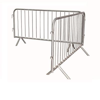 China Easily Assembled Event Metal Crowd Control Stopper Used Steel Pedestrian Barricades for sale