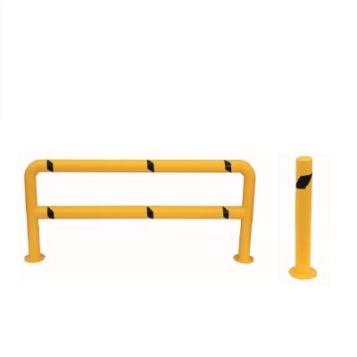 China Industrial Safety Heavy Duty Yellow Floor Pipe Easily Assembled Steel Bollards for sale