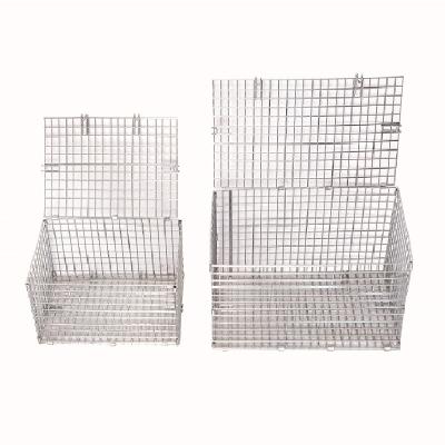 China Collapsible Collapsible Wire Mesh Pallet Storage Crate Warehouse Storage System Metal Crates for sale