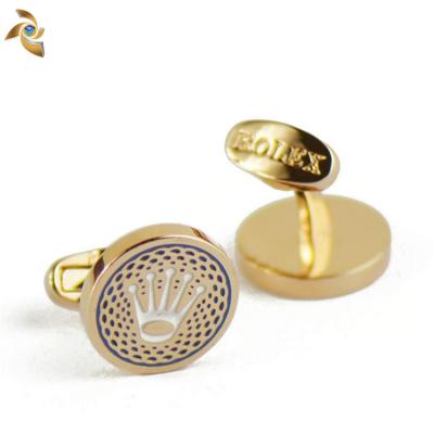 China Newest promotion gift design sales promotion item fashion sham crown cufflink for sale