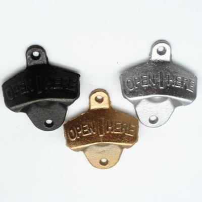 China Wholesale Viable Cast Iron Wall Mounted Bottle Openers for sale