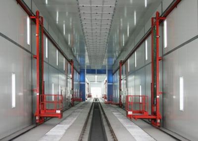 China 56 Meters Train / Truck Spray Booth High Efficient With Lifter Access Pit for sale