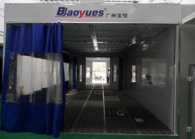 China Commercial Cabinet Spray Booth Galvanized Steel Roof With Prep Station for sale