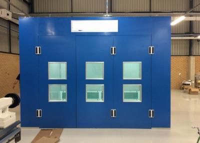 China Commercial Side Draft Spray Booth With Ceiling / Fibreglass Filter Purification System for sale