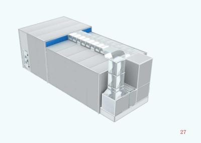 China Professional Furniture / Truck Semi Downdraft Spray Booth With Eps Panel Roof for sale