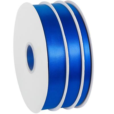 China Floral Heye factory blueish solid color 3-100 mm Christmas Decoration polyester satin ribbon for sale