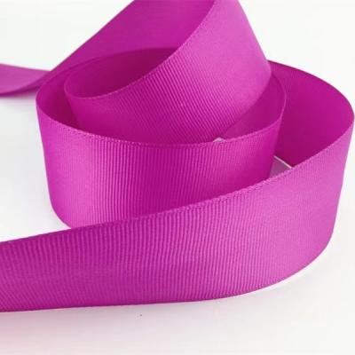 China Luster Heye manufacture pure color high quality low price personalized support polyester grosgrain for sale