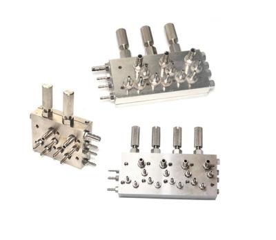 China Brass Plated Dental Chair Parts , Dental HP Control Block  for handpieces drive air for sale