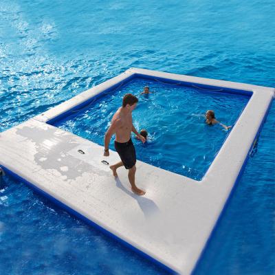 China Swimming Pool Ocean Sea Pool Inflatable Floating Anti-Jellyfish For Yacht Boats for sale