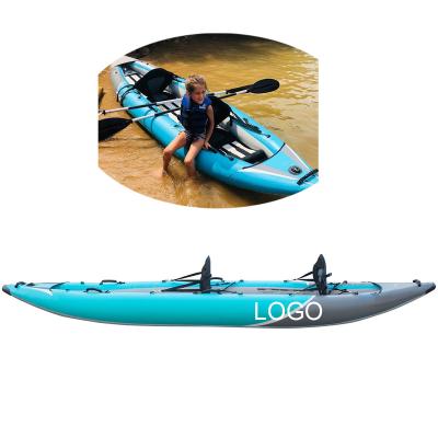 China PVC Customized 2 Person Inflatable Canoe Kayak for sale