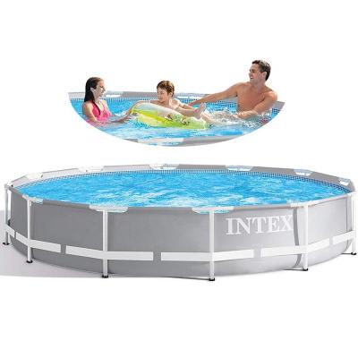 China INTEX 26702 Indoor Above Ground Metallic Tub For Swimming Pool Garden Frame Swimming Pool for sale