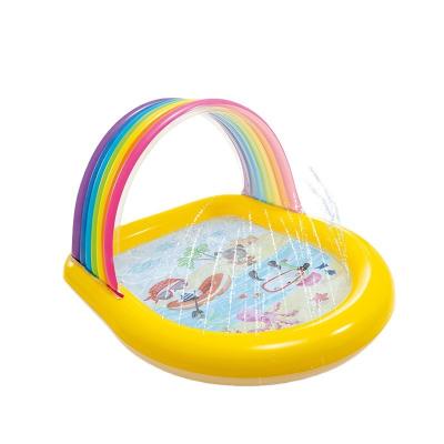 China PVC INTEX 57156 RAINBOW ARCH JET POOL Baby Paddling Pool Baby Family Kid Ocean Ball Swimming Pool for sale