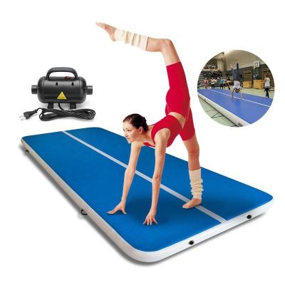 China Bodybuilding Gymnastics Air Mat Track 10ft 13ft 16ft Inflatable Training 20ft Tumble Track With Air Pump for sale