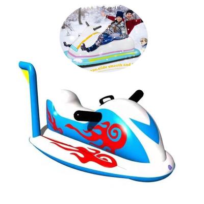 China Winter Kids Toys Outdoor Christmas Outdoor Activity Inflatable Snowmobile Snow Sled for Sledding with Reinforced Handles for sale