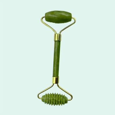 China Body Massager For Face Roller Jade Roller Jade Face Gua Sha Dual Heads Stone Facial Thin Lift Anti Wrinkle Beauty for sale