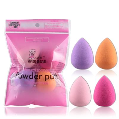 China Wholesale 4Pcs/Pack Multi Shape Makeup Sponge Microfiber Makeup Sponge Women Professional High Quality Blush Foundation CA0166 hot for sale