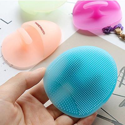 China New Super Sensitive Soft Silicone Facial Cleansing Brush And Massage Cleansing Brush Manual Facial Easy Clean Makeup Brush for sale