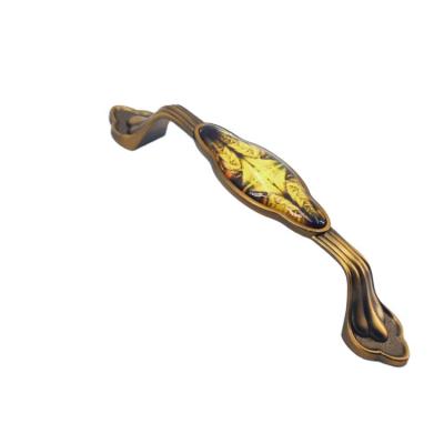 China Retro Style Vintage And Vintage Ceramic Handle With Zinc Alloy Coating Furniture Handle 2022 High Quality for sale