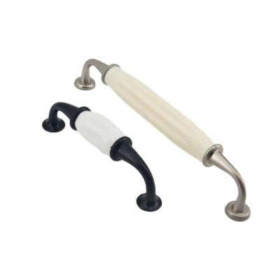 China Retro Style Vintage And Vintage Ceramic Handle With Zinc Alloy Coating Furniture Handle 2022 High Quality for sale